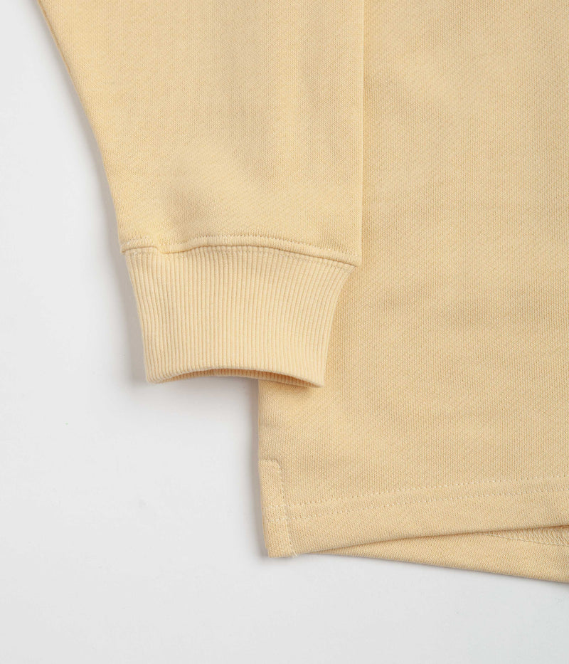 Helas Jazzy Long Sleeve Polo Shirt in Pastel Yellow