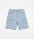 Helas Poke Denim Shorts in Blue