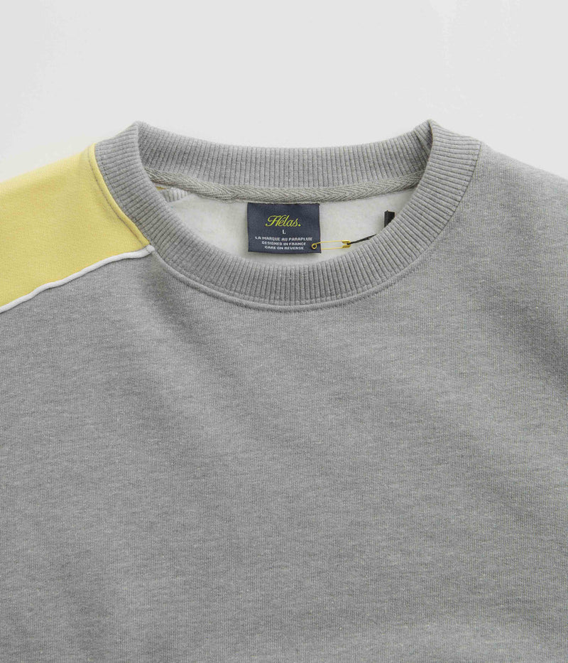 Helas Round Crewneck Sweatshirt in Heather Grey