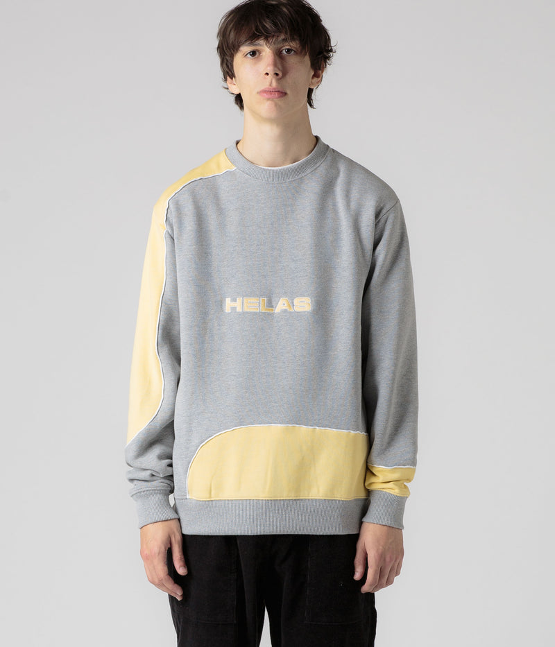 Helas Round Crewneck Sweatshirt in Heather Grey