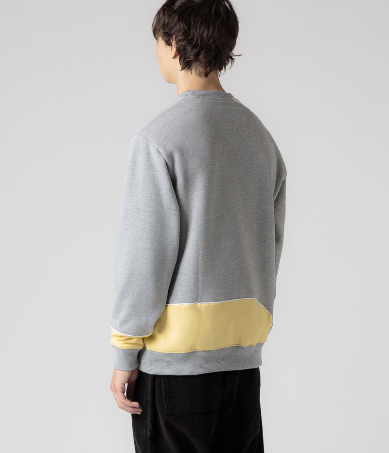 Helas Round Crewneck Sweatshirt in Heather Grey
