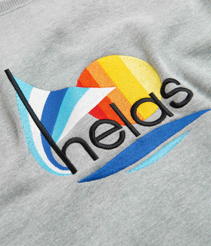 Helas Sail Crewneck Sweatshirt in Heather Grey
