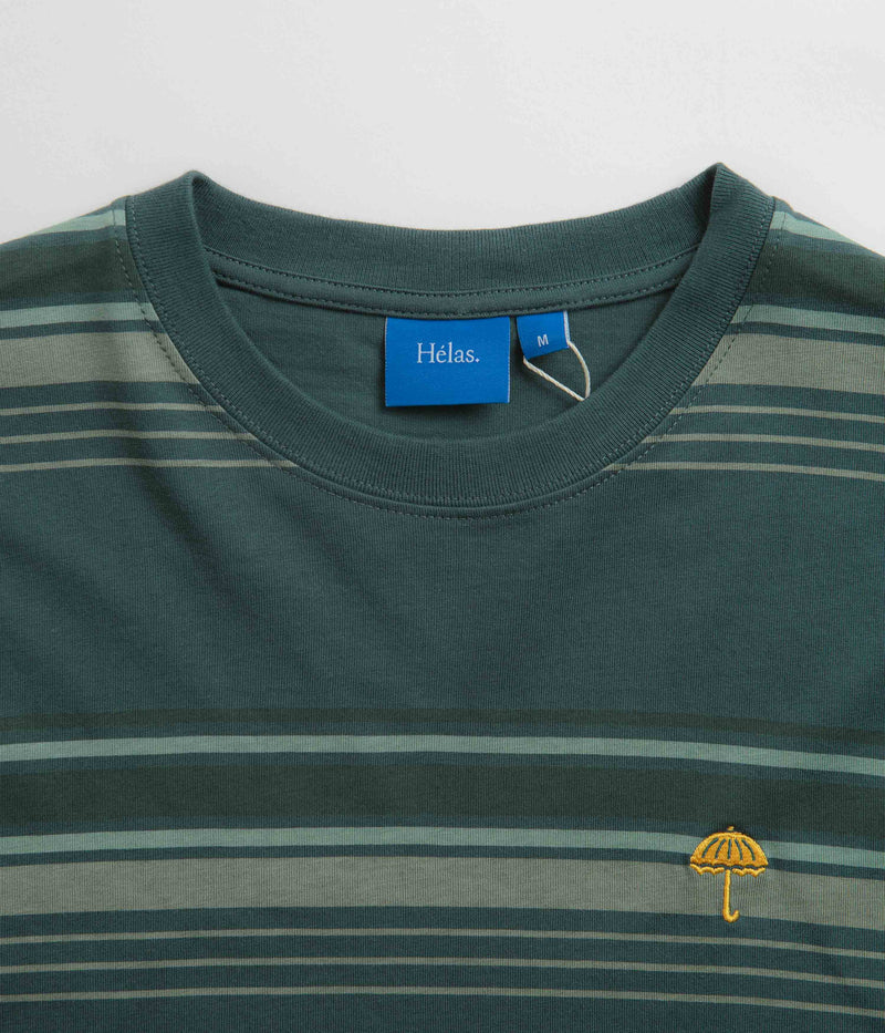 Helas Strip Long Sleeve T-Shirt in Green