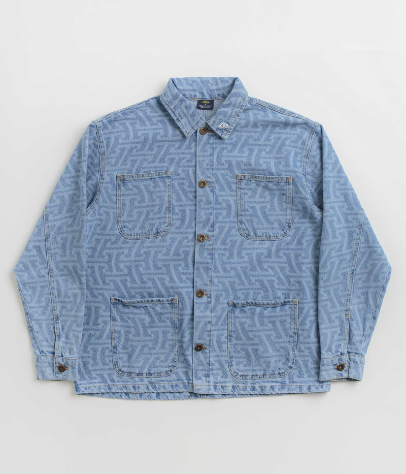 Helas Wave Denim Jacket in Light Blue