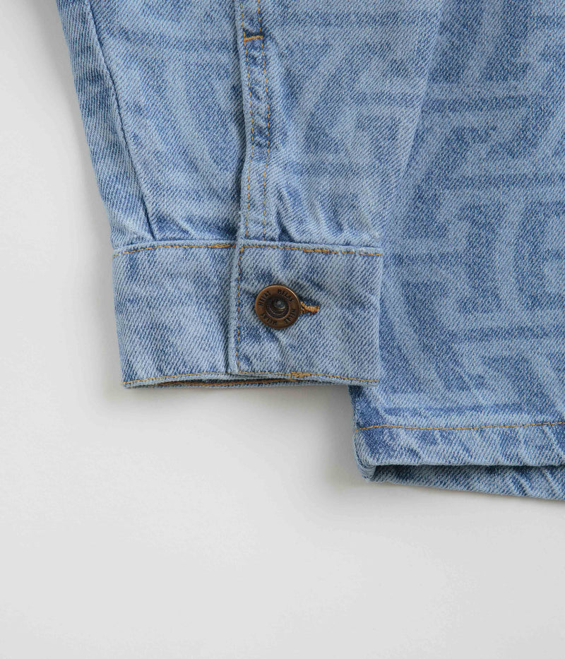 Helas Wave Denim Jacket in Light Blue