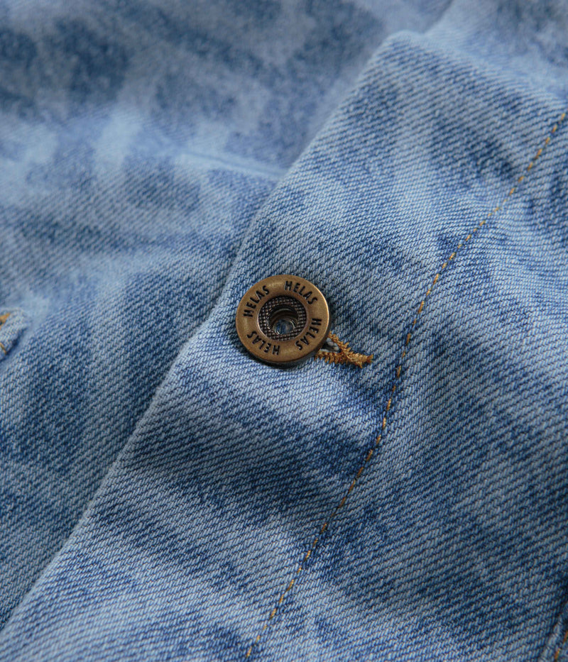 Helas Wave Denim Jacket in Light Blue
