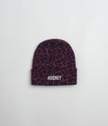 Hockey Crackle Beanie in Purple Midnight