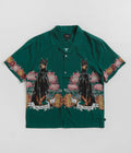 HUF Best Boys Resort Short Sleeve Shirt in Pine
