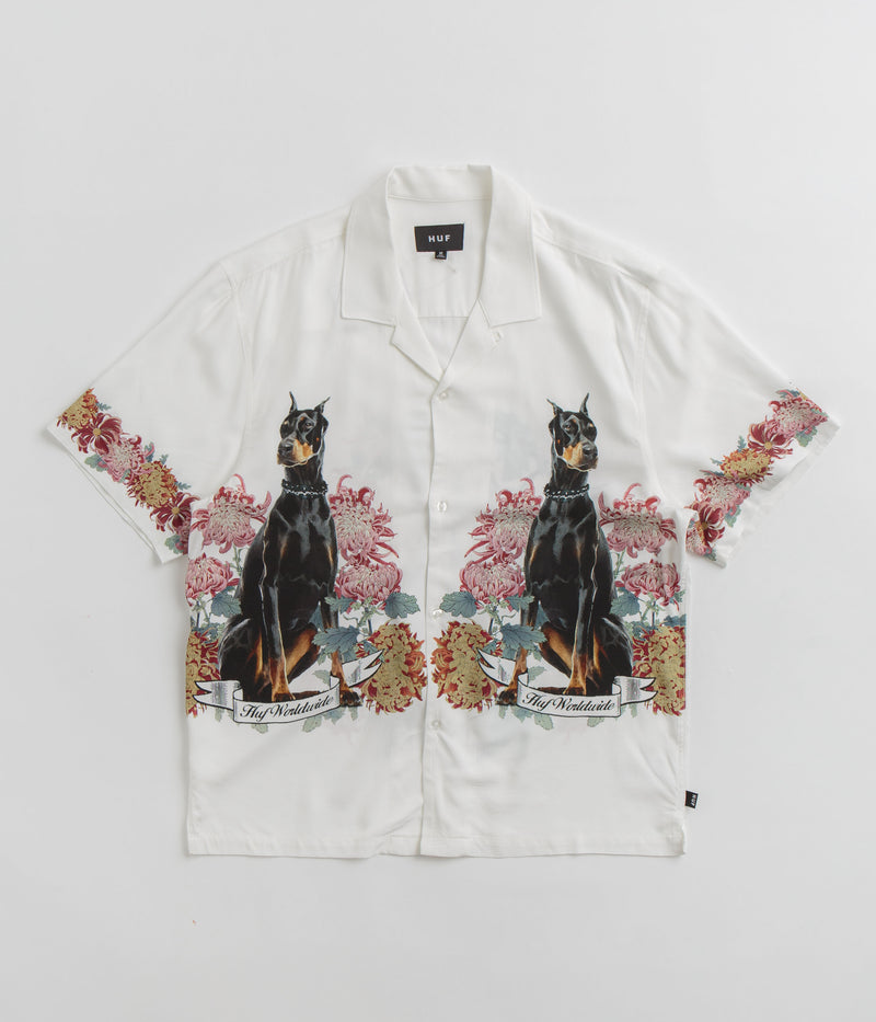 HUF Best Boys Resort Short Sleeve Shirt in White