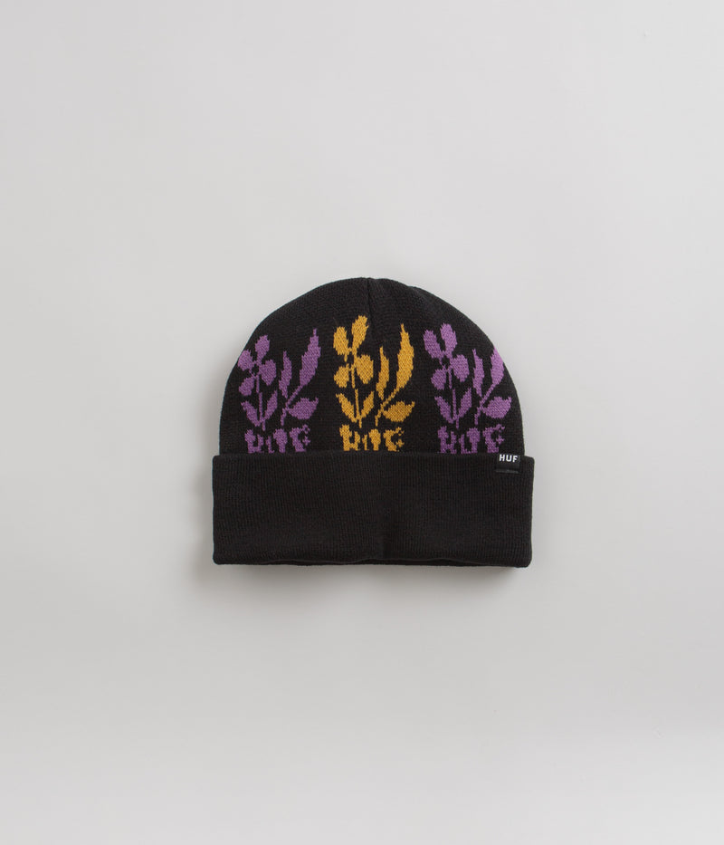 HUF Blossom Beanie in Black
