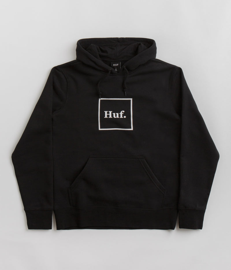 HUF Box Logo Hoodie in Black
