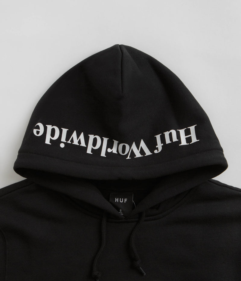 HUF Box Logo Hoodie in Black