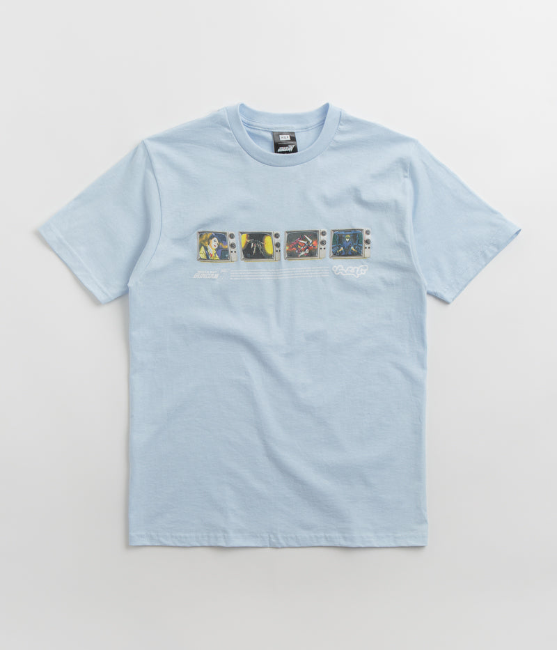 HUF Broadcasting Live T-Shirt in Light Blue