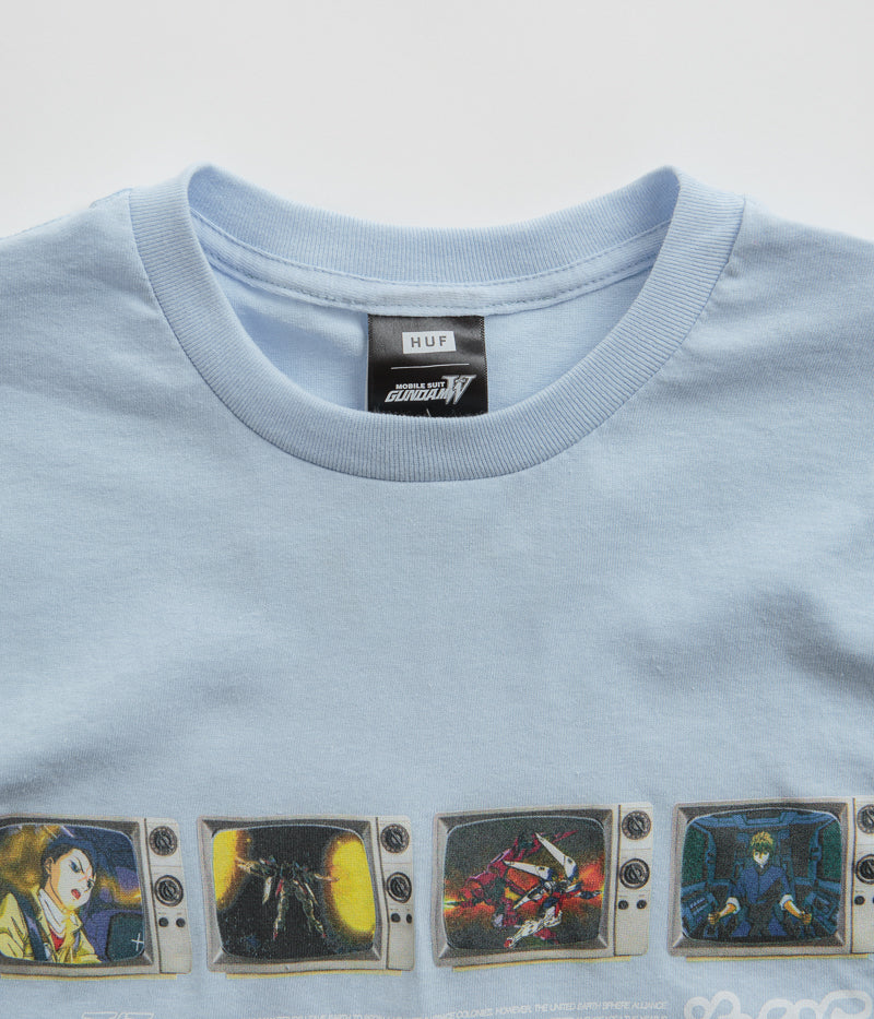 HUF Broadcasting Live T-Shirt in Light Blue