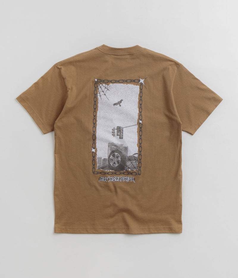 HUF Car Club T-Shirt in Camel