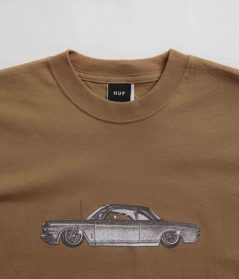 HUF Car Club T-Shirt in Camel