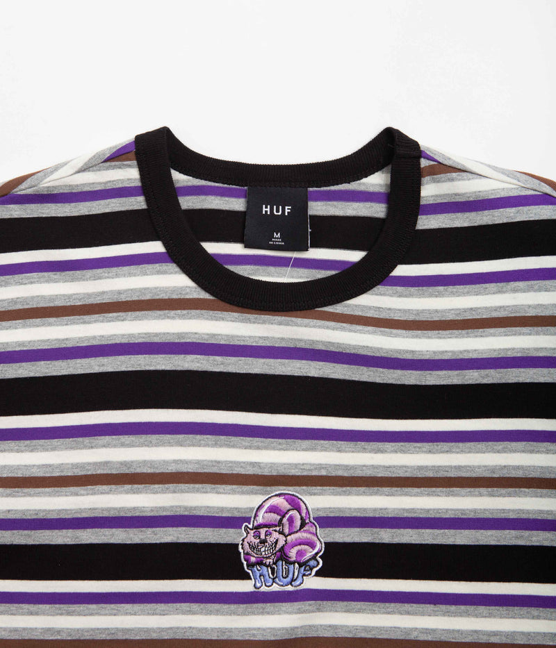 HUF Cheshire Stripe Knit T-Shirt in Black