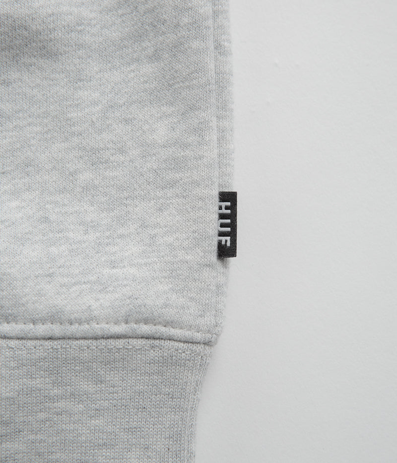 HUF Endless Waltz Split Zip Hoodie in Heather Grey