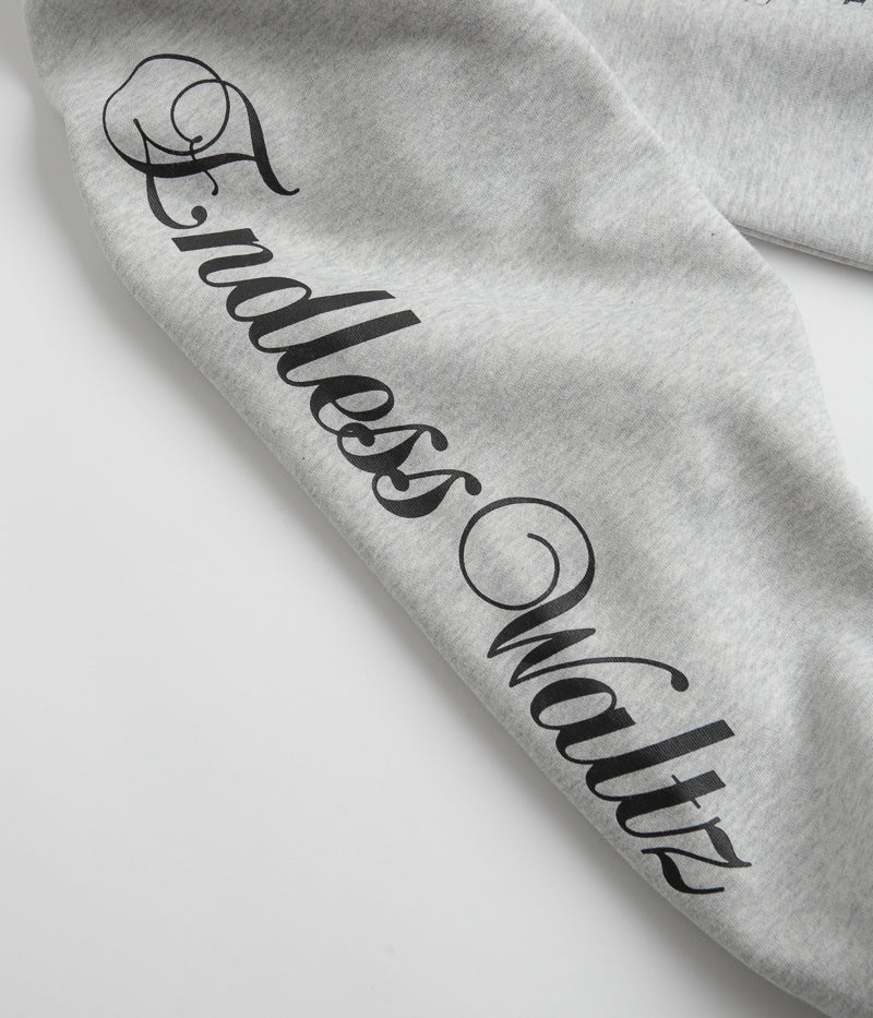 HUF Endless Waltz Split Zip Hoodie in Heather Grey