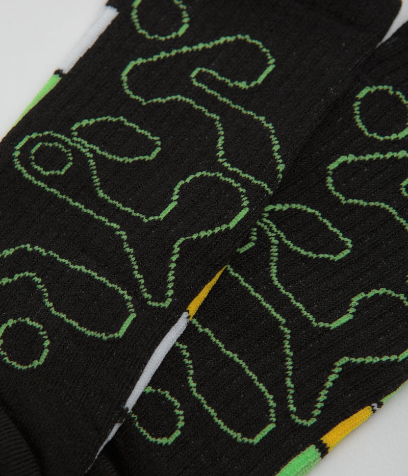 HUF Gundam Wing Crew Socks in Black