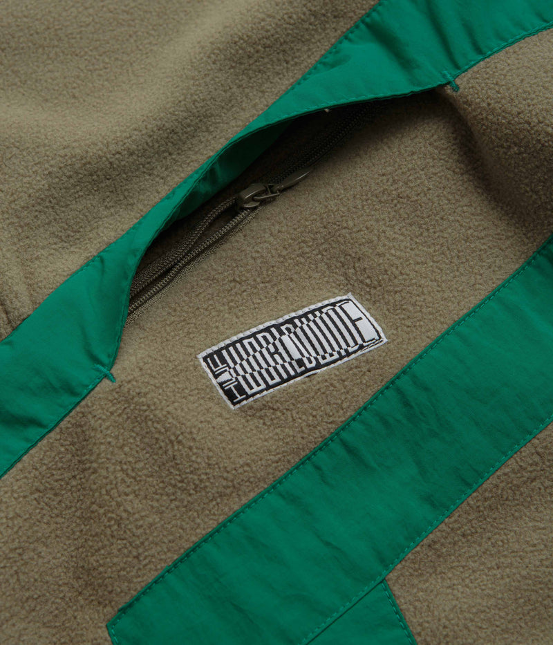 HUF Range 1/4 Zip Polar Fleece in Olive