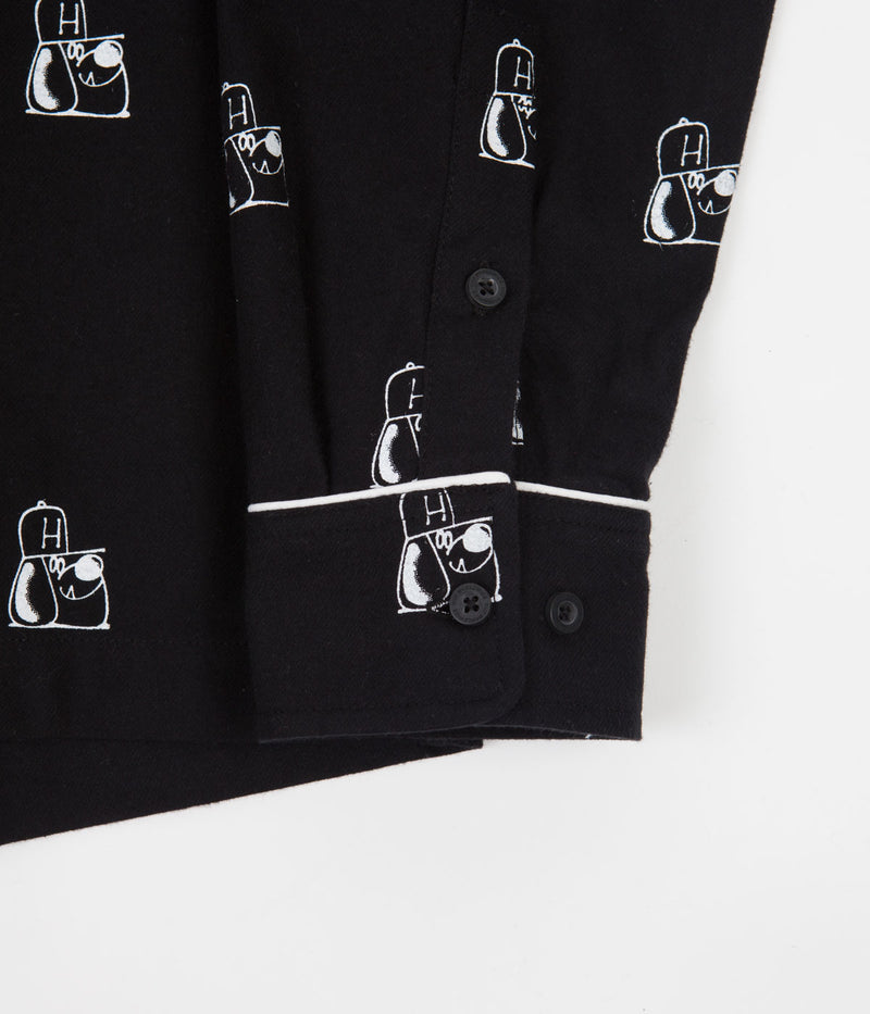 HUF Remio Dog Flannel Shirt in Black