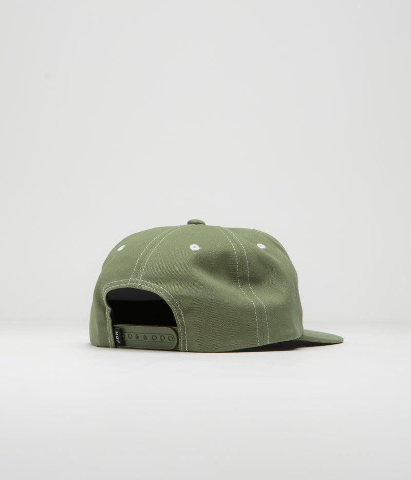 HUF Set TT Cap in Light Olive and White
