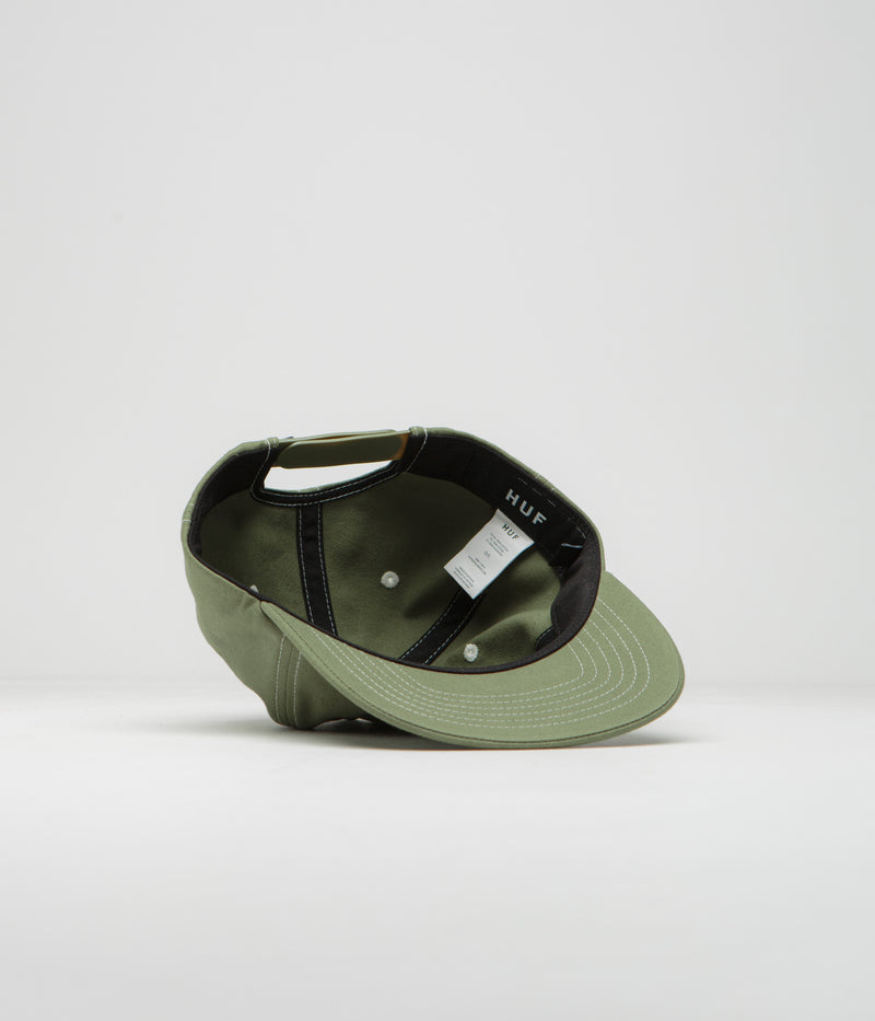 HUF Set TT Cap in Light Olive and White