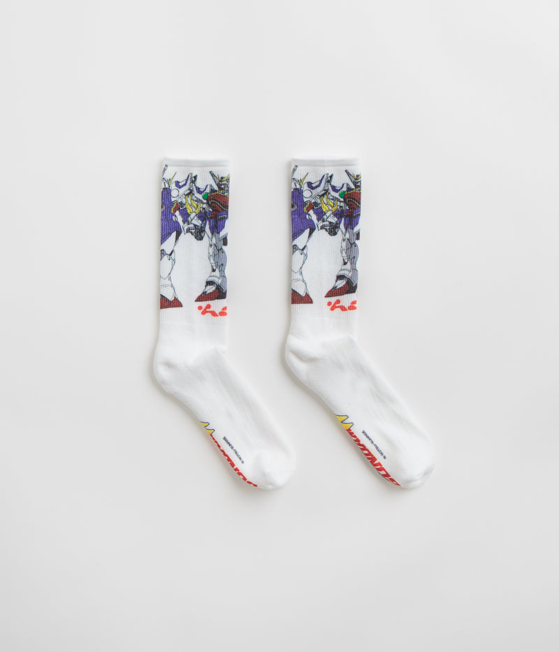 HUF Shenlong Gundam Crew Socks in White