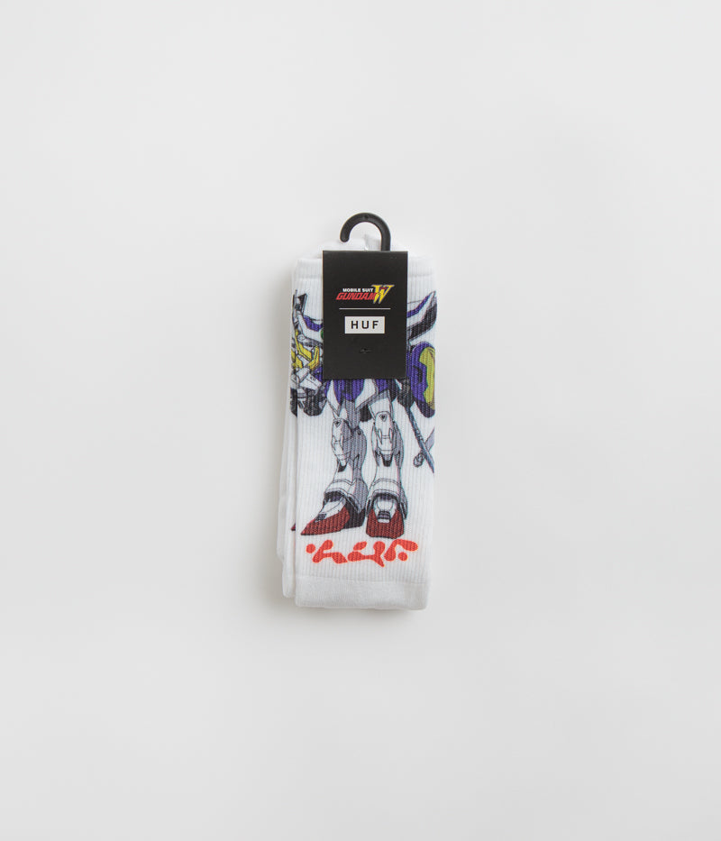 HUF Shenlong Gundam Crew Socks in White