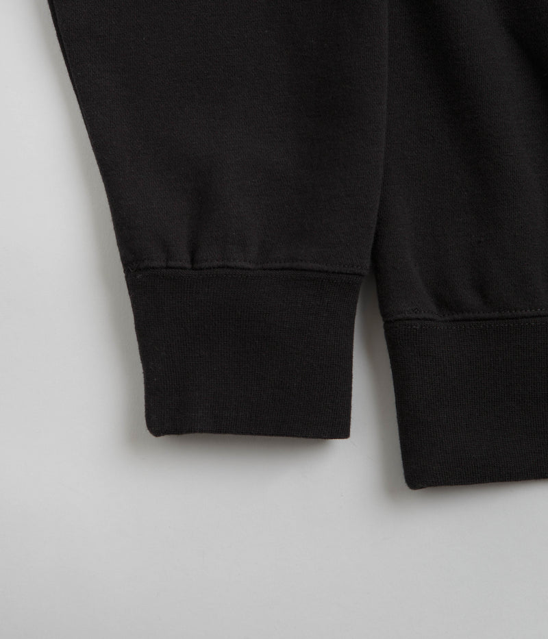 HUF Space Dolphins Wash Crewneck Sweatshirt in Black
