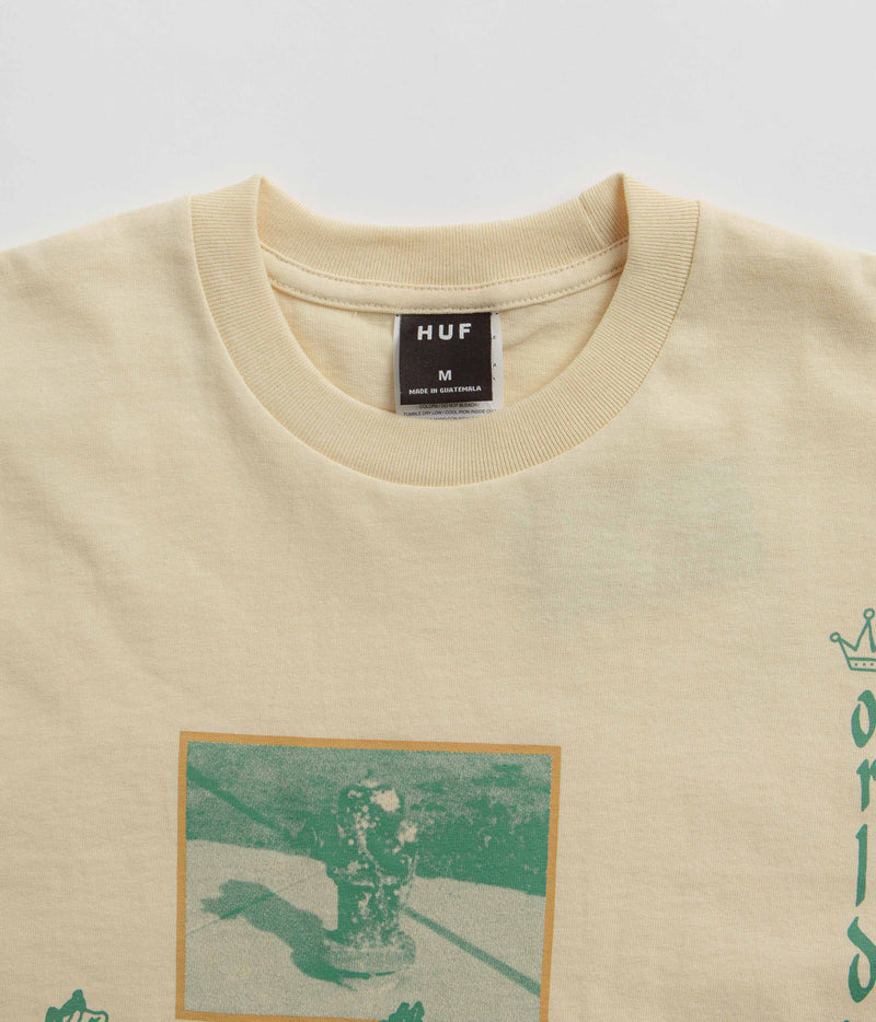 HUF Zine Washed T-Shirt in Wheat
