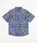 Kavu River Wrangler Short Sleeve Shirt in Circle Tie Dye