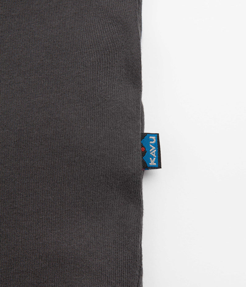 Kavu Spellout T-Shirt in Black Licorice