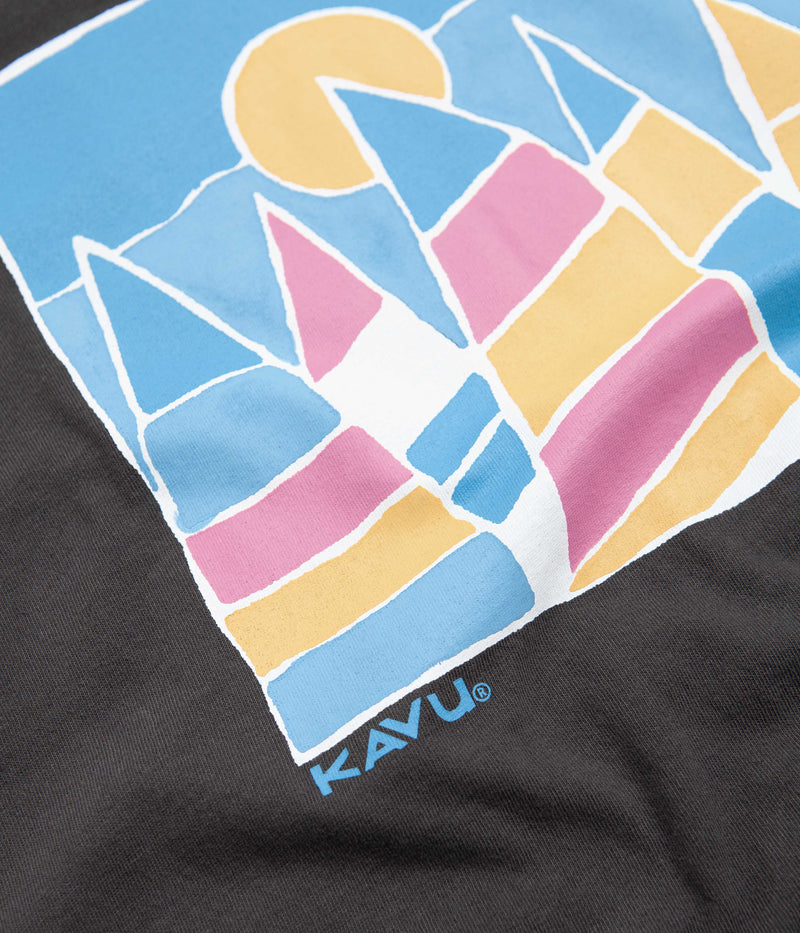 Kavu Windward T-Shirt in Black Licorice