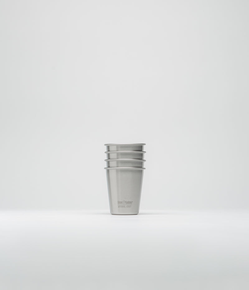 Klean Kanteen 296ml Steel Cup (4 Pack) in Brushed Stainless