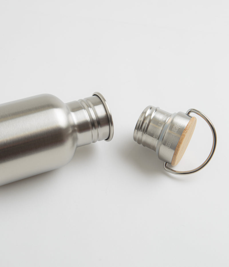 Klean Kanteen Classic 800ml Flask in Reflect Stainless and Bamboo