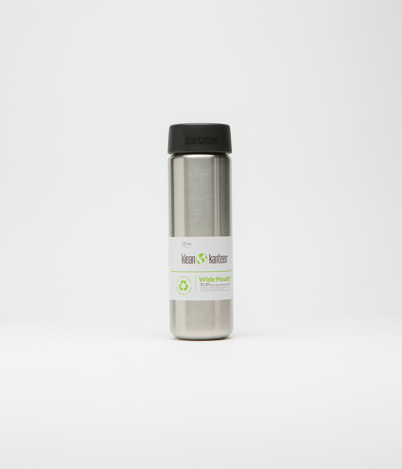 Klean Kanteen Wide Mouth 800ml Flask in Brushed Stainless
