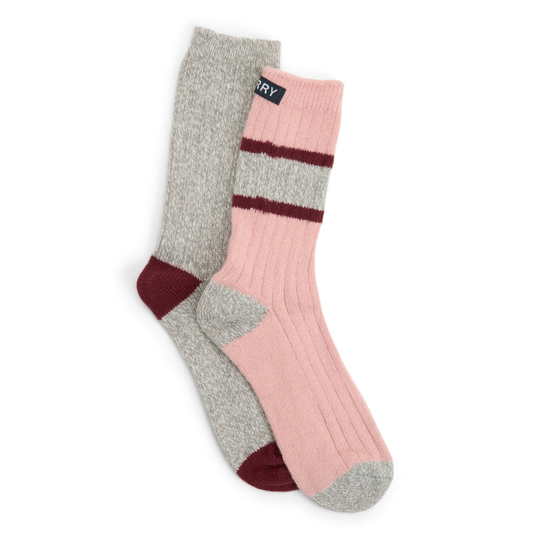 Sperry Ladies 2-pack Yarn Boot Socks CLOTHING image