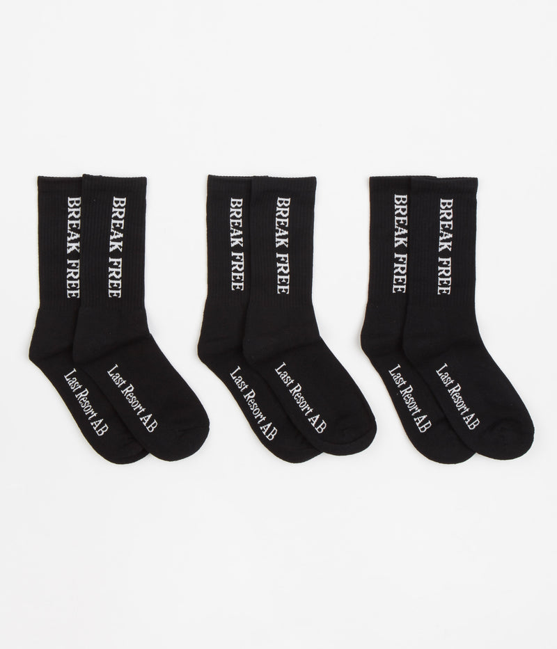 Last Resort AB Break Free Socks (3 Pack) in Black