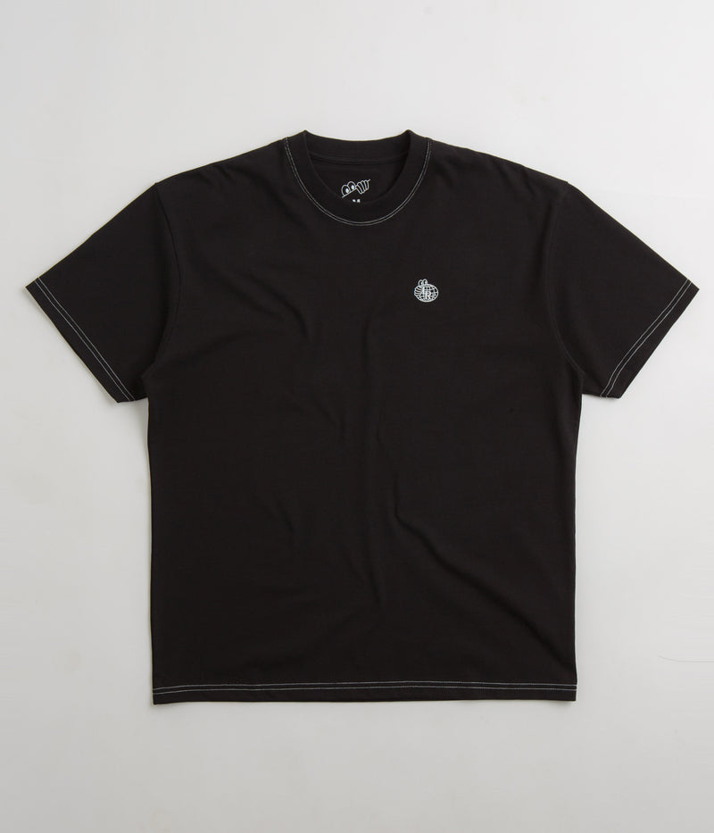 Last Resort AB Small Atlas Contrast Stitch T-Shirt in Black