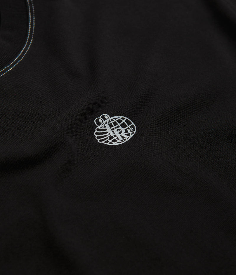 Last Resort AB Small Atlas Contrast Stitch T-Shirt in Black