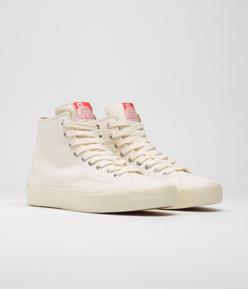 Last Resort AB VM003 Canvas Hi Shoes in White and White