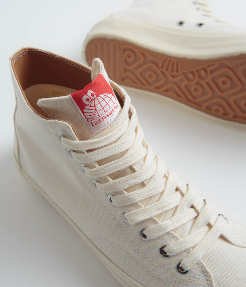 Last Resort AB VM003 Canvas Hi Shoes in White and White
