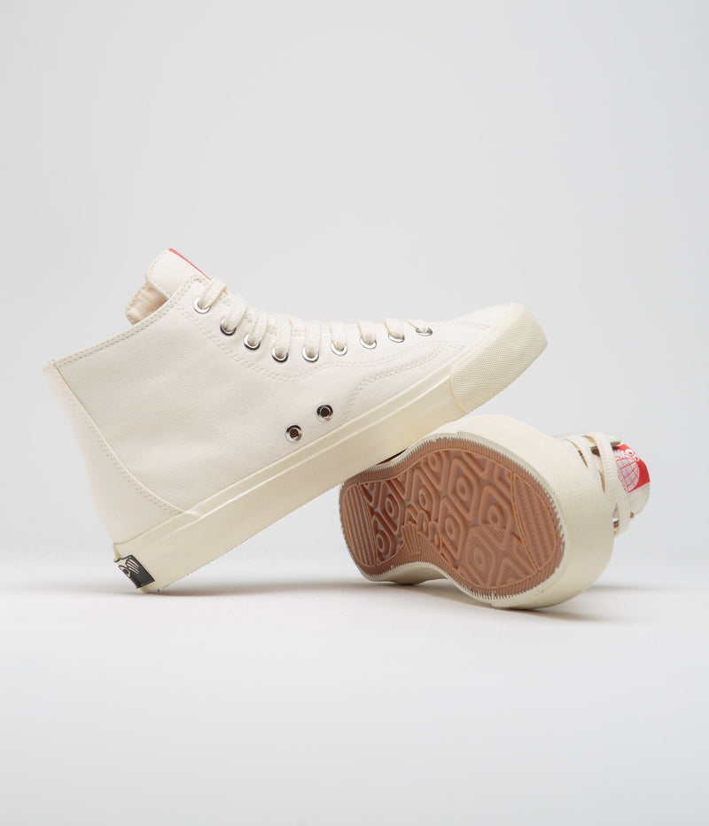Last Resort AB VM003 Canvas Hi Shoes in White and White