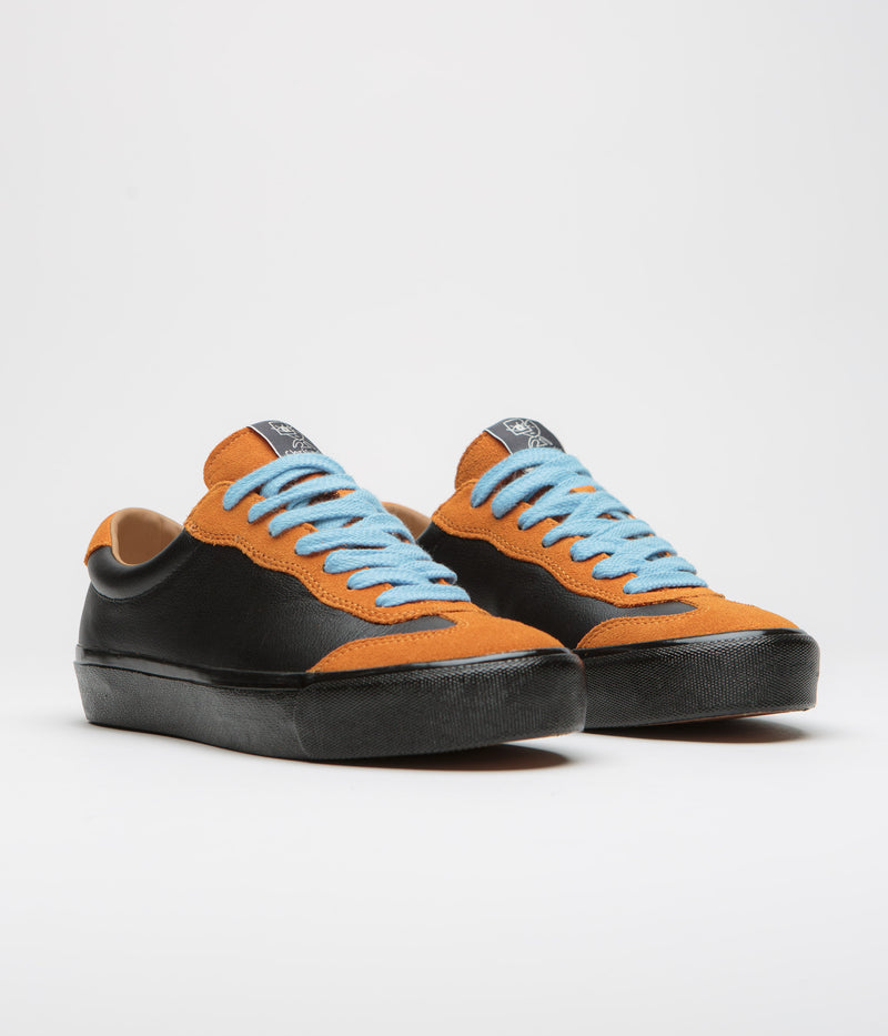 Last Resort AB VM004 Milic Suede Shoes in Duo Orange and Black / Black