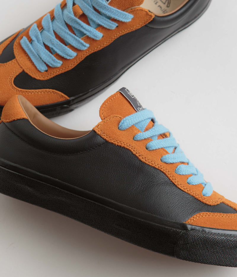 Last Resort AB VM004 Milic Suede Shoes in Duo Orange and Black / Black