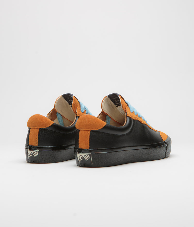 Last Resort AB VM004 Milic Suede Shoes in Duo Orange and Black / Black