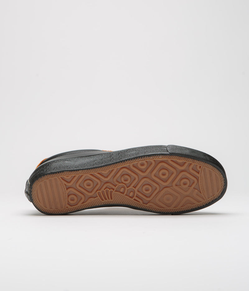 Last Resort AB VM004 Milic Suede Shoes in Duo Orange and Black / Black