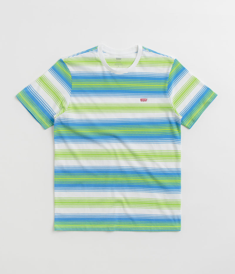 Levi's® Red Tab™ Original Housemark T-Shirt in White and Blue / Green